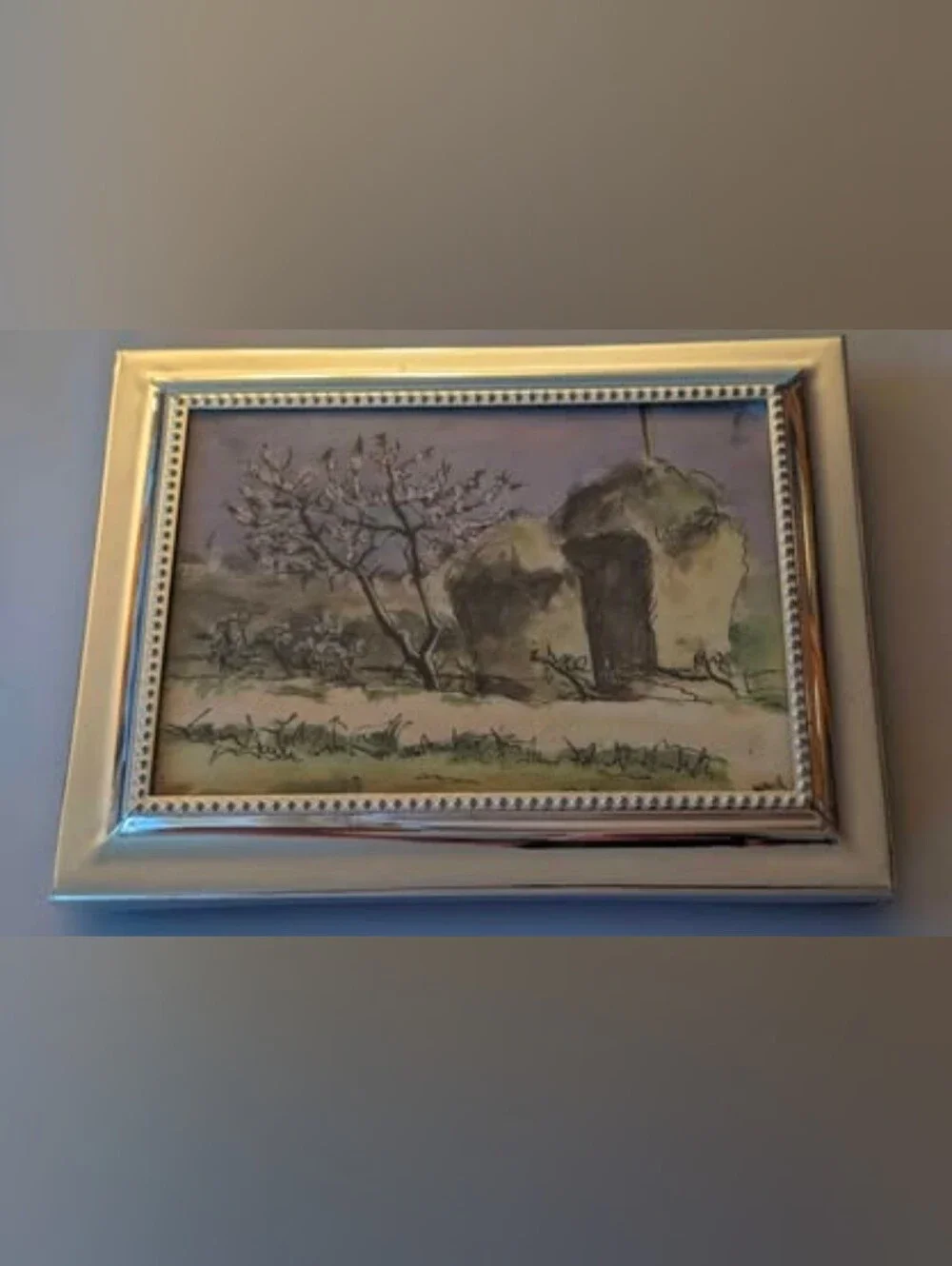 Huntington Gallery Easel Stand Silver Tone Frame. Photo: 5